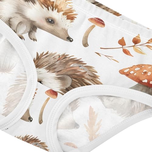 Cotton Girls Underwear Toddlers Cute Hedgehogs Mushroom Panties for Girl Funny Underpants Briefs 2t4