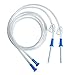 HealthAndYoga(TM) Replacement Enema Tubing - Super Economical, Hygienic, Medical Grade PVC - 1.5 Meter with Slide Clamp and Nozzle - Compatible with Most Kits (2 Set)