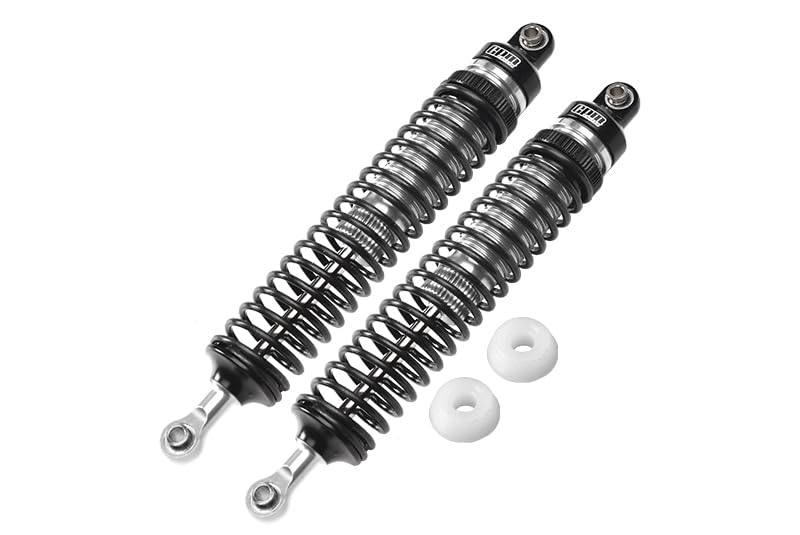 GPM Upgrades Aluminum 6061-T6 Rear Adjustable Spring Dampers for 1/10 4Wd Hammer Rey U4 Rock Racer?LOS03030? RC Car (Silver)
