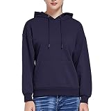 ALIMEIMEI Womens Micro Fleece Hoodie with Pockets Athletic Hooded Sweatshirt Pullover Soft Cotton Ho
