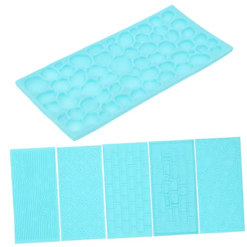 Beatifufu Fondant Clay Impression Mat Set 6pcs Textured Sheets Clay Embossing Mats