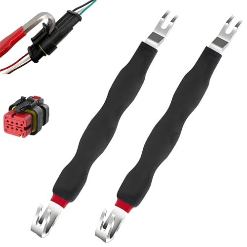 NEKSKA Automotive Electrical Terminal Connector Separator Removal Tool, Universal Electrical Connector Removal Tool for Cars, Trucks, and SUVs for Vehicle Wiring Systems (2PC-Black)