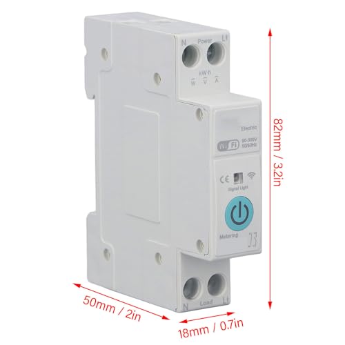 Disjoncteur Intelligent WiFi 2 pôles 63A commutateur télécommande rail DIN