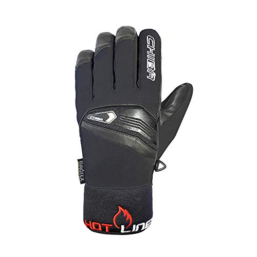 Gants en cuir de neige Chiba chauds coupe-vent imperméables pour homme et femme