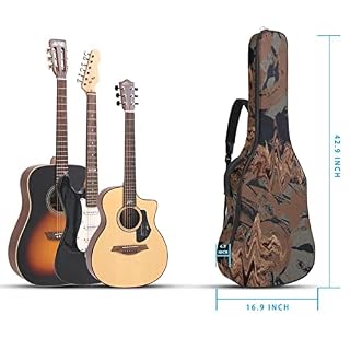 Housse imperméable pour guitare acoustique avec double bandoulière et poche Motif art abstrait, Multicolore 08, 42.9×16… - Les Beatles, Paul McCartney, John Lennon, RIngo Starr, George Harrison Housse imperméable pour guitare acoustique avec double bandoulière et poche Motif art abstrait, Multicolore 08, 42.9x16… – Image 5