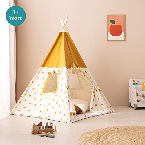 Navaris speeltent voor kinderen - Wigwam als speelhuisje - Tipi speeltent 120 x 120 x 160 cm - Voor kinderen vanaf 3 jaar - Afbeelding 4