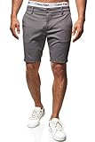 DETAILS & HIGHLIGHTS: Herren Shorts im Business-Look, Bund mit Gürtelschlaufen, zwei seitliche Eingriffstaschen und zwei Gesäßtaschen, angenehm-weiches Tragegefühl, Metallclip an der rechten Gesäßtasche, Metallknopf mit verdecktem Reißverschluss