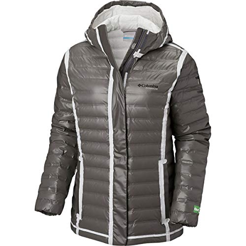 Columbia Titanium Outdry EX Eco Hooded Down Jacket - Women's Bamboo Charcoal, XL