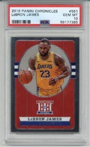 2019 PANINI CHRONICLES #561 LEBRON JAMES BASKETBALL CARD LA LAKERS RARE PSA 10