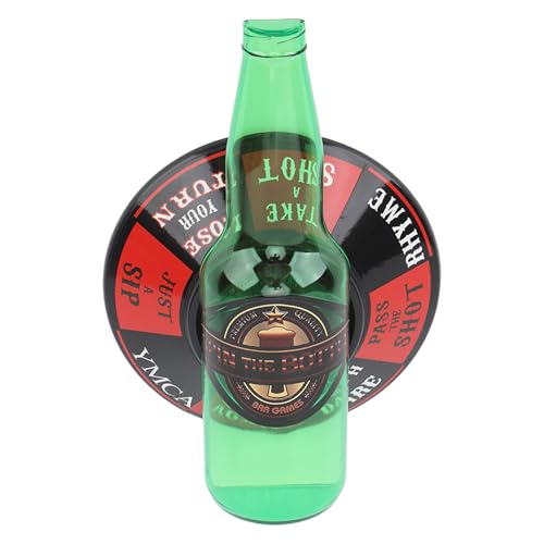 POENVFPO Drinking Rotate Bottle Game, Vertical Rotating Bottle Game Classic Portable Prop for Bar KTV Home