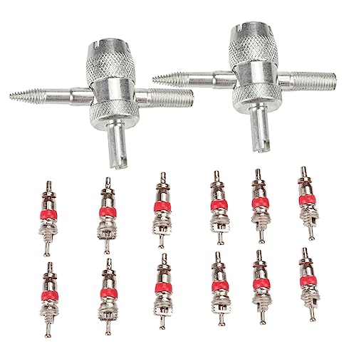 SOLUSTRE 1satz Reifenventilen Und Demontagewerkzeugen Hochwertige Auto-reifenaccessoires Für Effizienten Reifenwechsel Und Ventilaustausch Robuste -konstruktion Für Autos Lkw Und