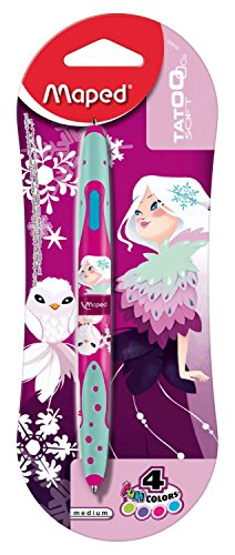 WIGO - Sfera Twin Tip Ball Pen 4 Col Fancy Tatoo Princess Blister