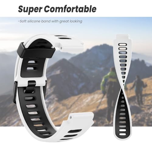 Bracelet Forerunner 235 de rechange en silicone avec boucle noire