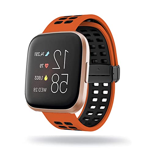 �R���p�`�u�� Fitbit Versa 2 �o���h �V���R�� Fitbit Versa �����x���g ���� �X�e�����X ���C �o�b�N���t�� Fitbit Versa Lite �����o���h �V���R���� ������� �ʋC�� ���f�B�[�X �����Y �o���h�Ή� (H)