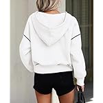 PRETTYGARDEN Women's 2026 Fall Hooded Sweatshirts Long Sleeve Half Zip Cropped Hoodies Pullover Winter Fashion Clothes - Image 2