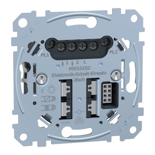 Merten Elektronik-Schalt-Einsatz 2fach MEG5152-0000 mécanisme interrupteur double encastrable