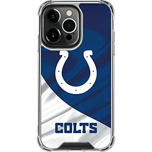 Skinit Clear Phone Case Compatible with iPhone 13 Pro - Officially Licensed NFL Indianapolis Colts Design