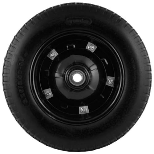 Roda Completa para Carriola Pneu Maciço Furo 3/4 POL