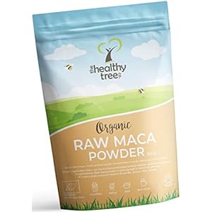 Organic Maca Powder – High in Vitamins B1, B2, B6, Calcium, Iron and Zinc – Great in Smoothies, Juices & Baking – Organic Raw Maca Root Powder by TheHealthyTree Company 500g