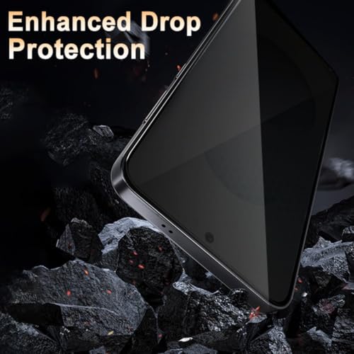 Image of STP FEEL Premium Grade Privacy Tempered Glass Screen Protector Compatible For Samsung Galaxy S25 ultra 5G (6.9 Inch, Pack of 1) Full Edge to Edge Coverage Anti-Spy /Anti-Peeping 9H Hardness
