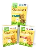 From the Ground Up Cauliflower Cracker Variety Bundle of Three Flavors: One Box Each of Sea Salt, Nacho and Cheddar (3 Boxes)