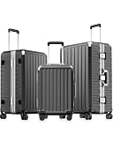 LUGGEX 3-Piece Zipperless Luggage Set