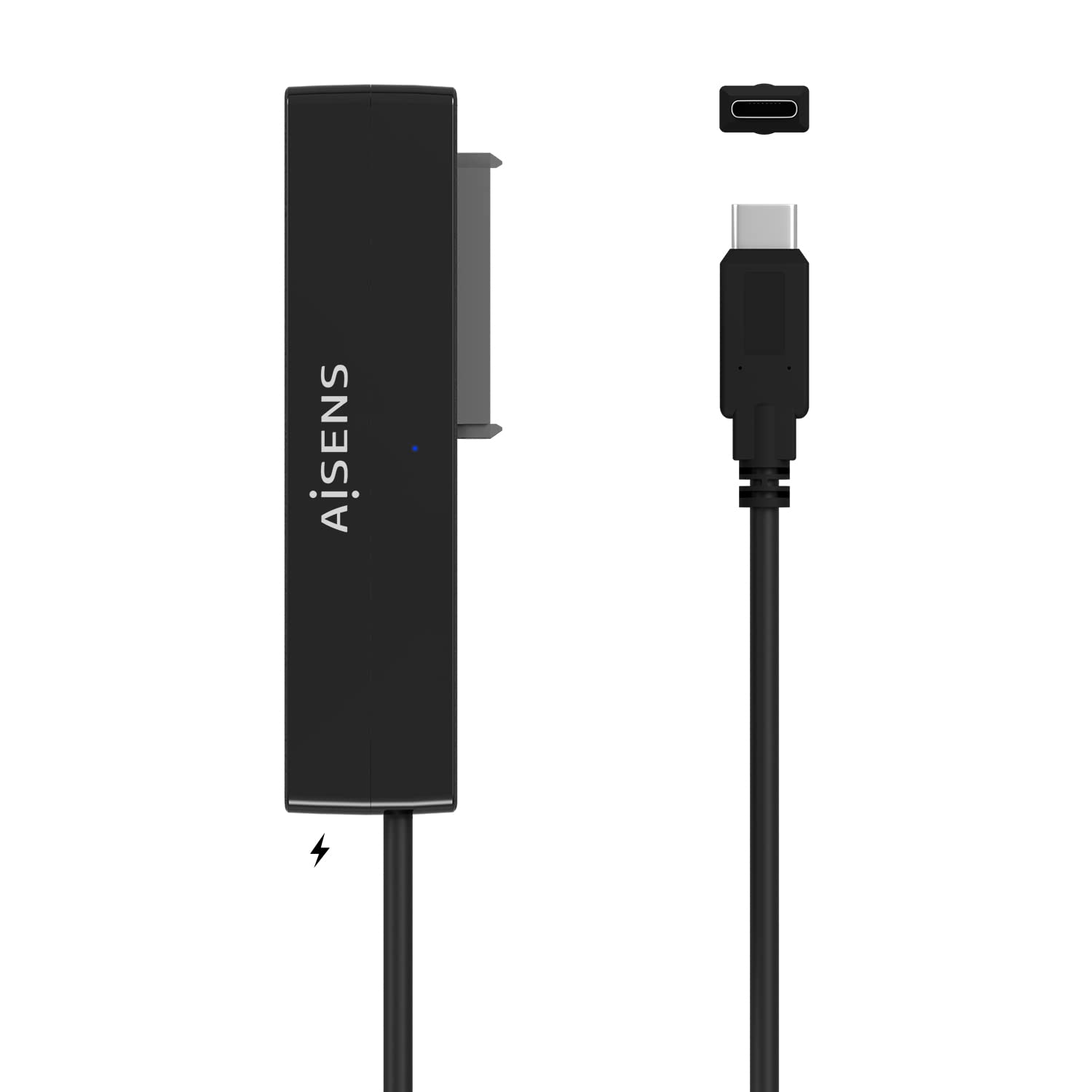 AISENS - ASE-35C02B adapter do dysków twardych 2,5"/3,5" SATA A A USB-C USB USB 3.1 GEN1 Czarny