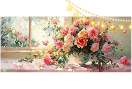 Peinture diamant point de croix cristal XXL pour grand mur vide