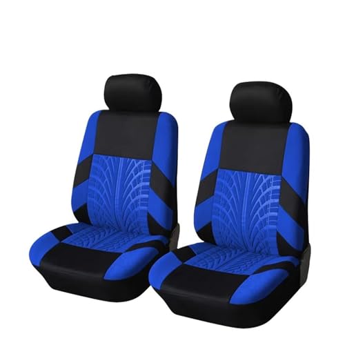 protectores asiento Juego Completo Fundas Para Asientos Coche, Adecuado Para La Mayoría Los Coches, Protector Interior Asiento Coche Duradero Y Resistente Al Desgaste Accesorios Interior(BLUE-2pcs)