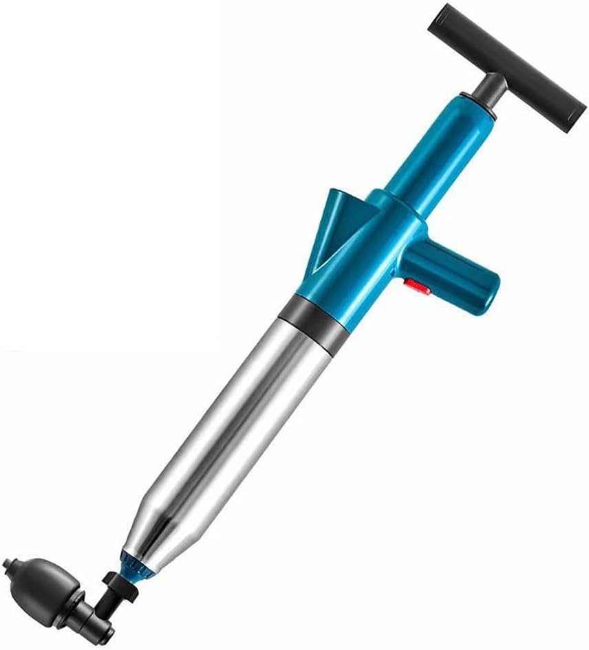 Toilet Plunger, High Pressure Drain Plunger, Air Drain Blaster, Manual Toilet Clog Tool, with Adjustable Real-time Pressure Display, for Bathroom, Floor, Kitchen Clogged