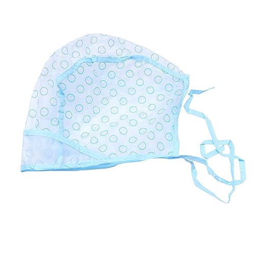 BELLIFFY 12piezas Gorros Desechables Para Mechas Con Diseño y Protector De Cuello Talla Para Peluquería Profesional y Salones De Barbería