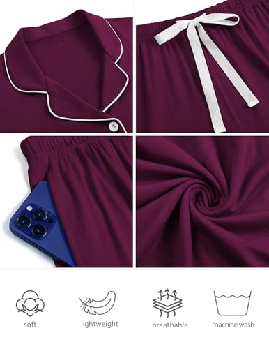 Image of HNG Pajama Sets for Women 2 Piece PJ Sets Short Sleeve Lounge Set Fashion Sleepwear XS-3XL