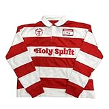 Pdxnyxx Grunge Polo Shirts Women Men Long Sleeve Emo Rapper Striped Collared T Shirt Streetwear Fall 2000s Y2k Vintage Tops (Red White,X-Large)