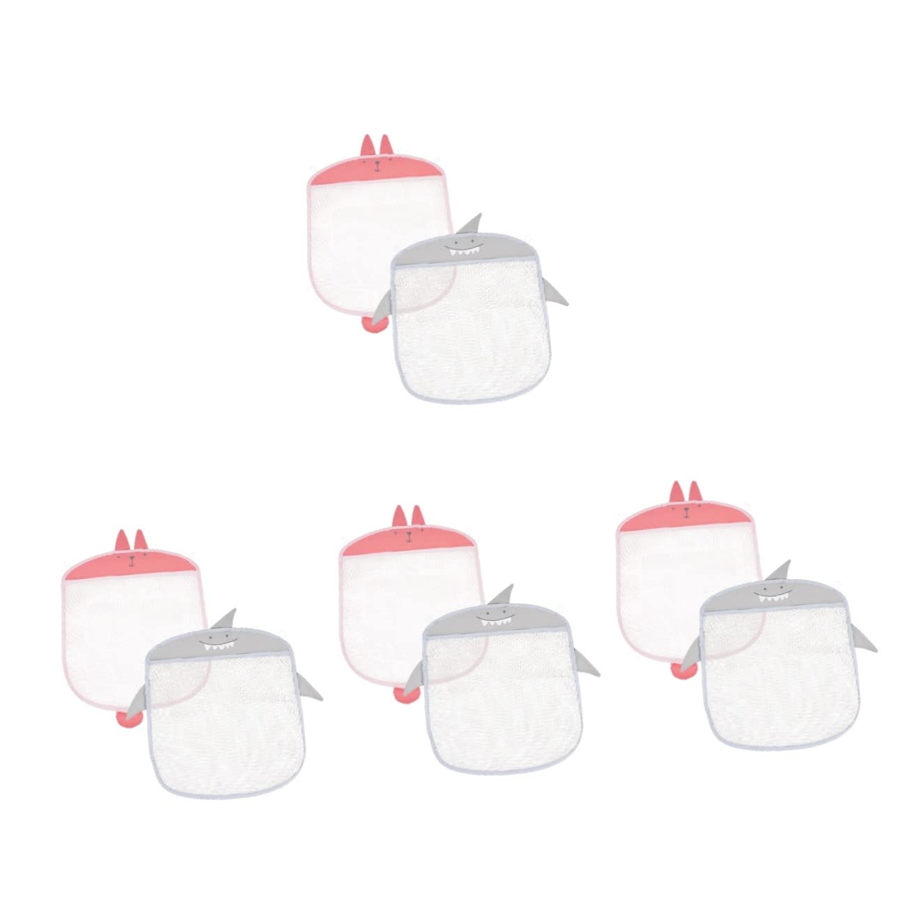 PRETYZOOM 4 Sätze Netztasche Zur Aufbewahrung Im Badezimmer Aufbewahrungstasche Für Kinderspielzeug Mesh-badespielzeug-organizer Schlafzimmer Hängetasche Polyester 2 Stück * 4