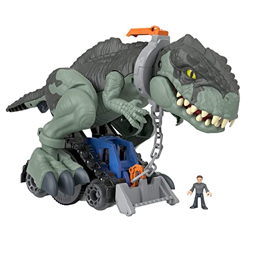 Imaginext Jurassic World Dinosaurio Uncaged, figura grande de juguete articulada con luces, regalo...