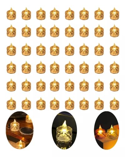 Consejos para Comprar Velas de Pilas Walmart de esta semana. 44 Dardeor-48PCS Velas Led, Velas Electricas, Velas LED Sin llama, Velas Decorativas Cálido y Romántico para Decoraciones Navideñas en Hogar, Bodas, Fiestas, Pascua, Blanco Cálido