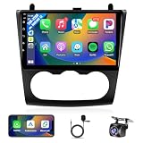 Leadfan Android Car Radio for Nissan Altima 2008 2009 2010 2011 2012 Stereo Replacement, 9 Inch TouchScreen with Wireless Carplay Android Auto Built-in Bluetooth GPS WiFi Backup Camera Mic, Manual A/C