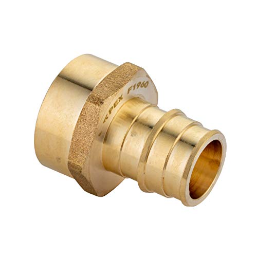 EFIELD Pex A Full Flow Expansion Brass Fitting 3/4 in x 1 in Female NPT Adapter, ASTM F1960 For Pex Tubing Pipe - Pack of 2,(PEX1960135-2PCS) by EFIELD - Image 3