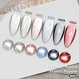 BORN PRETTY Cat Magnetic Eye Gel Nail Polish Set 6 Colors Shimmer Glitter Gel Polish with Magnet Sparkle Iridescent Colours Soak off U V LED Manicure Salon DIY Gift For Women - Image 4
