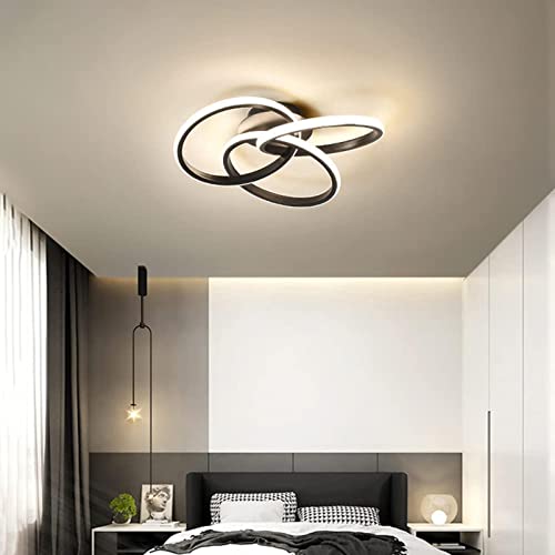 Plafonnier LED salon moderne or avec télécommande et variation continue 52cm - 2