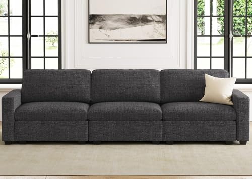 Belffin Modular Sectional Sofa with Storage Convertible Sectional Sofa Chenille