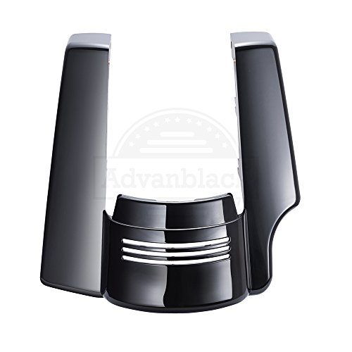 Stretched Rear Fender Extension, Vivid/Glossy Black, 2 into 1 Filler Kit Flare Fit for Harley Touring, Road King, Street Glide Special 2014 15 16 17 18 19 20 21 22 2023