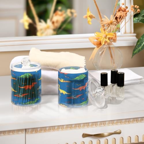 Recipiente de almacenamiento de baño elegante de plástico resistente pack de 4 botes 8