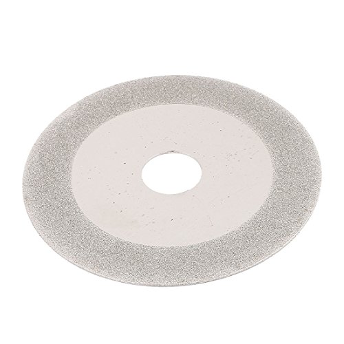 Aexit 100mm OD Abrasive Wheels & Discs 20mm Inner Dia Round Dual Sides Diamond Saw Cutter Cutting Wheel Disc Surface Grinding Wheels Silver Tone