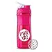 Produktbild PURYA! SHAKER, Fitness-Trinkflasche für Protein-Shakes und Sport-Drinks, optimales Mischen dank Blender-Ball, BPA-frei und bruchsicher, Pink, 828ml