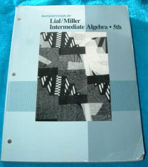 Instructor's guide for Intermediate algebra, fourth edition