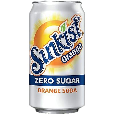Sunkist Orange Zero Sugar Soda, 12 Fl Oz, 18 Cans #TOP3
