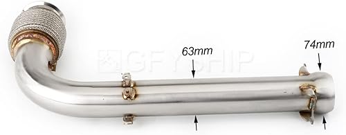 Para Can Am Maverick X3 2018-2021, Maverick X3 Max 2018-2021, Maverick X3 Max RR 2020 2021 Tubo de escape de motocicleta Mid Link