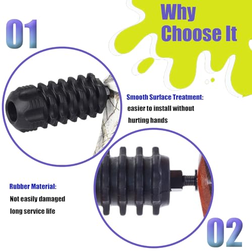 NSXVIF 2 Pack Archery Compound Bow Stabilizer Bow, Bow String Stabilizer Dampener Quick Disconnect Silencers Stabilizer, for Various Archery Bows(Cp) - Image 4