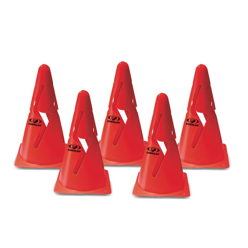 COUGAR Cone Marker, Cone Marker Set, Collapsible Cone Markers with Holes, Agility Cones, 9 Inch Agility Cone Marker Set (Pack of 8)